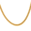 STEELTIME Box Necklace 24 Inches in ION Plated Yellow Gold Stainless Steel 21.70 Grams - Sticky add to cart bar