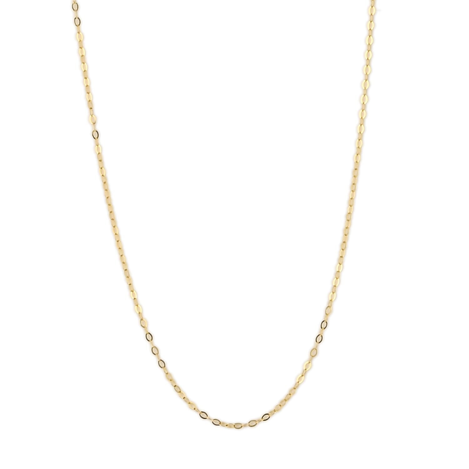 Adjustable Diamond-cut Circle Chain Necklace 24 Inches in 14K Rose Gold Over Sterling Silver 2.60 Grams (1)