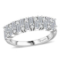 Doorbuster Moissanite Ring in Rhodium Over Sterling Silver (Size 7.0) 1.15 ctw - Sticky add to cart bar