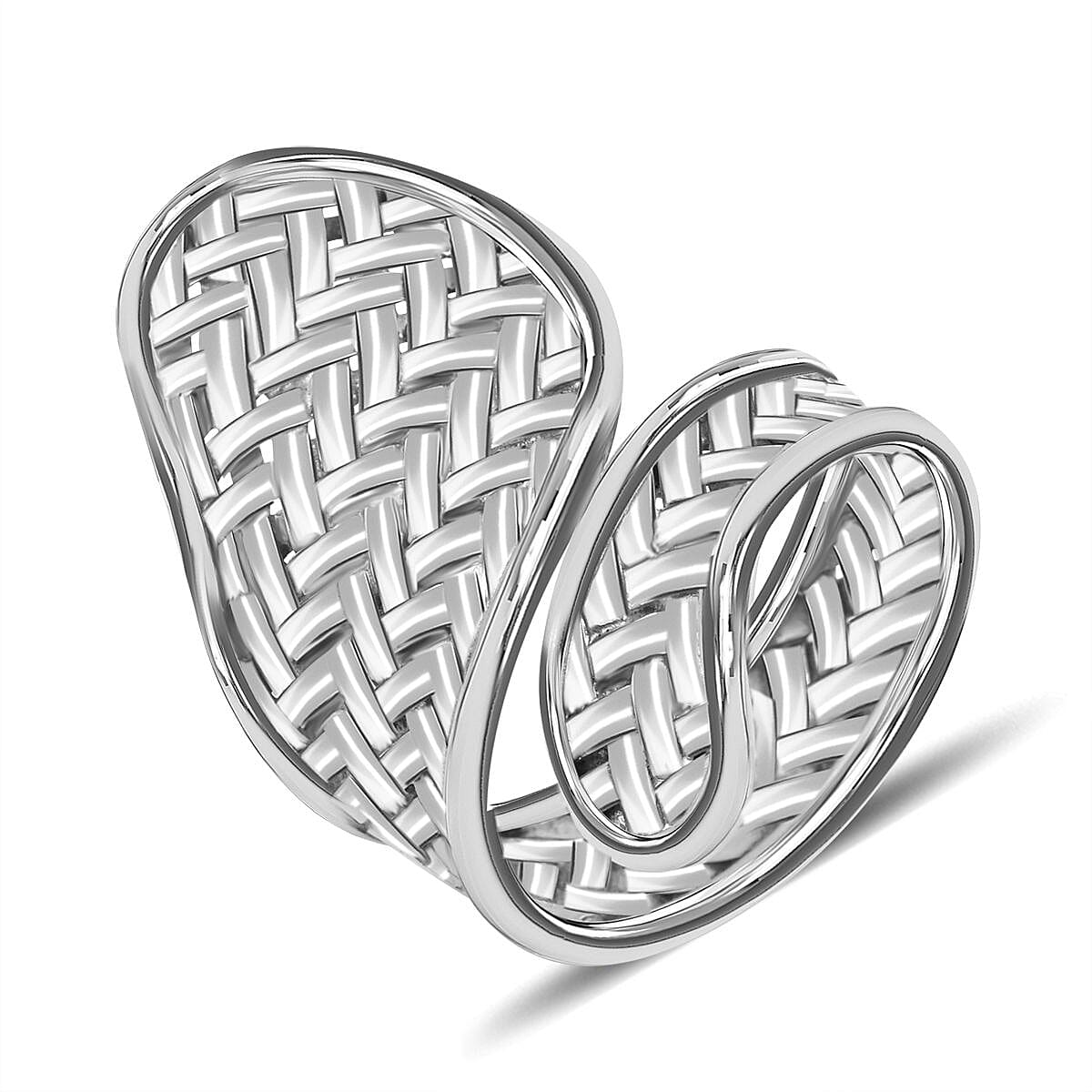 Bali Legacy Sterling Silver Bypass Ring (Size 10.0) (6.27 g)
