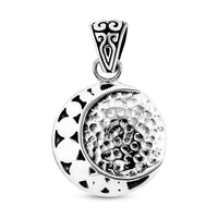 Bali Legacy Sterling Silver Moon Pendant (4.20 g)
