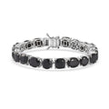 Karis Thai Black Spinel Bracelet in Platinum Bond (7.25 In) 56.25 ctw - Sticky add to cart bar