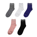 Set of 5 Pairs Crystal Ankle Sock - Multi Color - Sticky add to cart bar