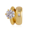 Simulated Diamond Charm in 14K YG Over Sterling Silver 0.05 ctw - Sticky add to cart bar