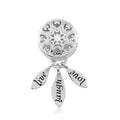Live Laugh Love Charm in Rhodium Over Sterling Silver - Sticky add to cart bar