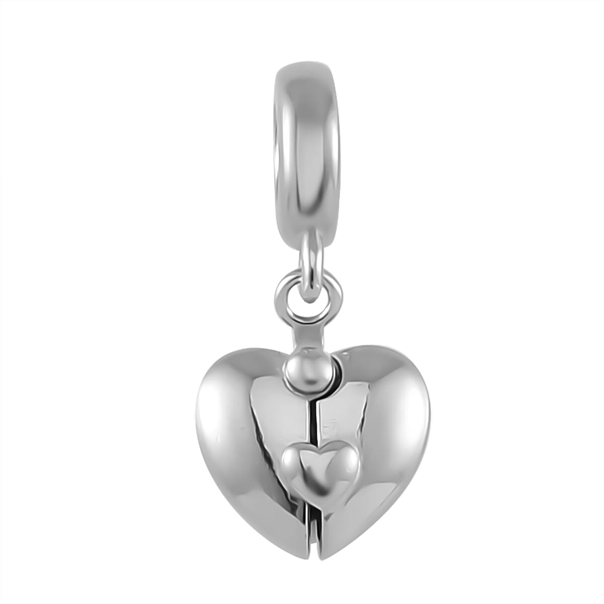 Enameled Love Charm in 14K YG Over Sterling Silver 3.25 Grams