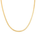 14K Yellow Gold Over Sterling Silver Herringbone Chain Necklace 18 Inches 9.50 Grams - Sticky add to cart bar