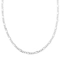 Sterling Silver Figaro Concave Chain Necklace 24 Inches 10 Grams - Sticky add to cart bar