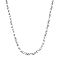 Sterling Silver Beaded Necklace 18 Inches 15.80 Grams