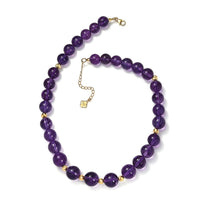 African Amethyst 380.00 ctw Beaded Necklace in 18K Vermeil Yellow Gold Over Sterling Silver 18-20 Inches