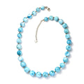 Luxoro 14K Yellow Gold Premium Larimar 330.00 ctw Beaded Graduation Necklace 18-20 Inches - Sticky add to cart bar