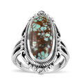 Artisan Crafted Blue Horizon Turquoise Ring in Sterling Silver (Size 10.0) 4.85 ctw - Sticky add to cart bar