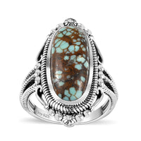 Artisan Crafted Blue Horizon Turquoise Ring in Sterling Silver (Size 10.0) 4.85 ctw