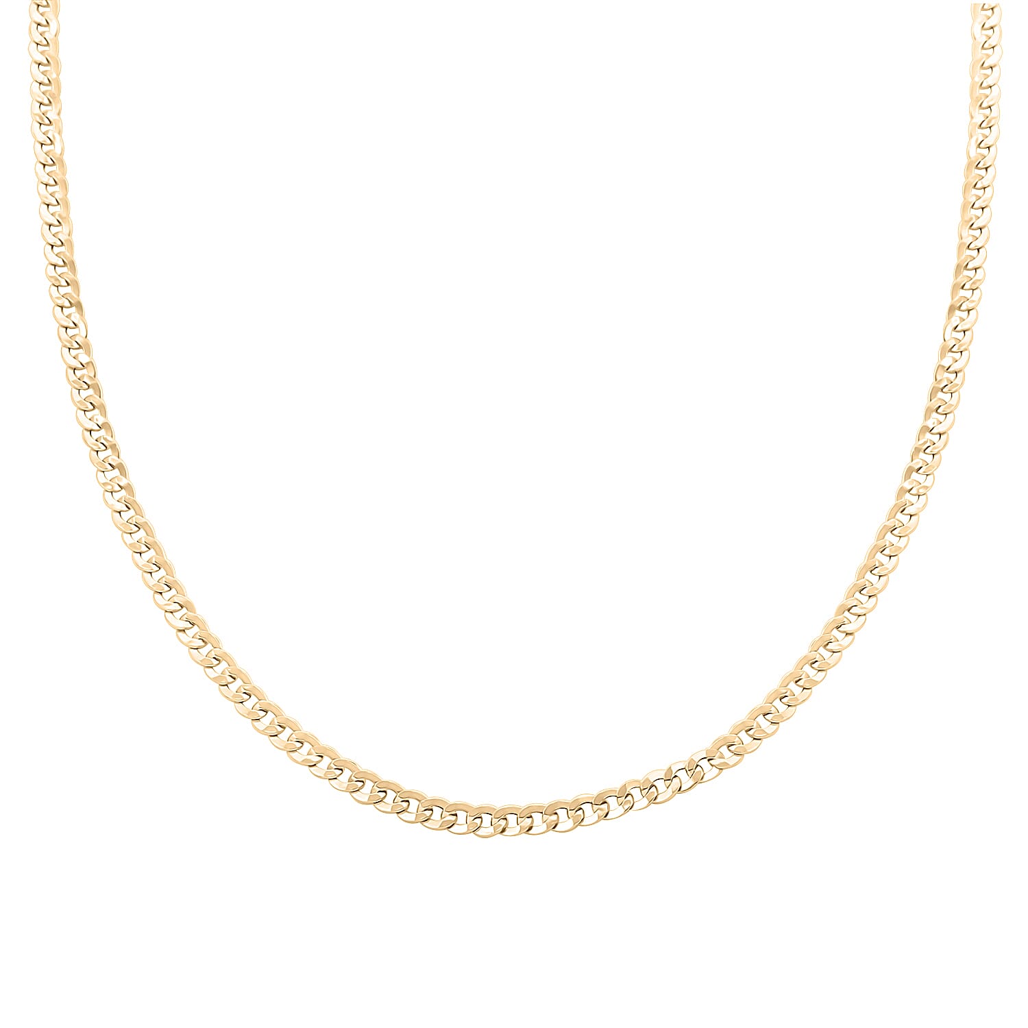 10K Yellow Gold 3.5mm Cuban Chain Necklace 20 Inches 3.85 Grams