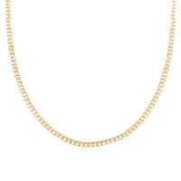 10K Yellow Gold 3.5mm Cuban Chain Necklace 22 Inches 4.20 Grams