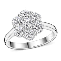 JCK Find Modani 18K White Gold White Diamond(G VVS2) Ring (Size 10.0) (4.35 g) 1.70 ctw