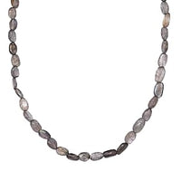 Labradorite Beads 85.00 ctw Necklace in Goldtone 18 Inches