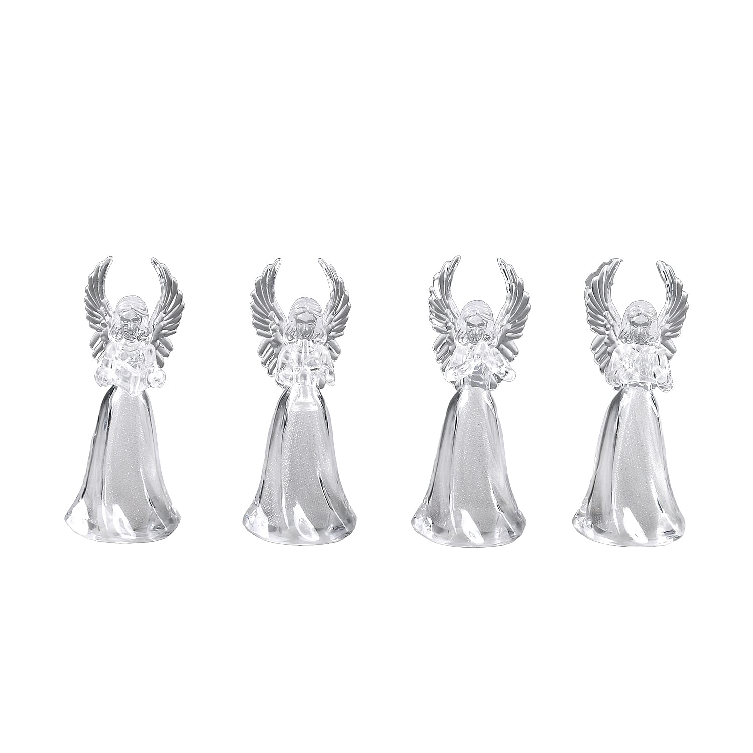 Set of 4 Angel LED Light with RGB Color Changing Lights (3*LR44 Battery included)