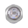 Simulated Diamond Rhinestone Charm in Rhodium Over Sterling Silver 2.10 ctw - Sticky add to cart bar