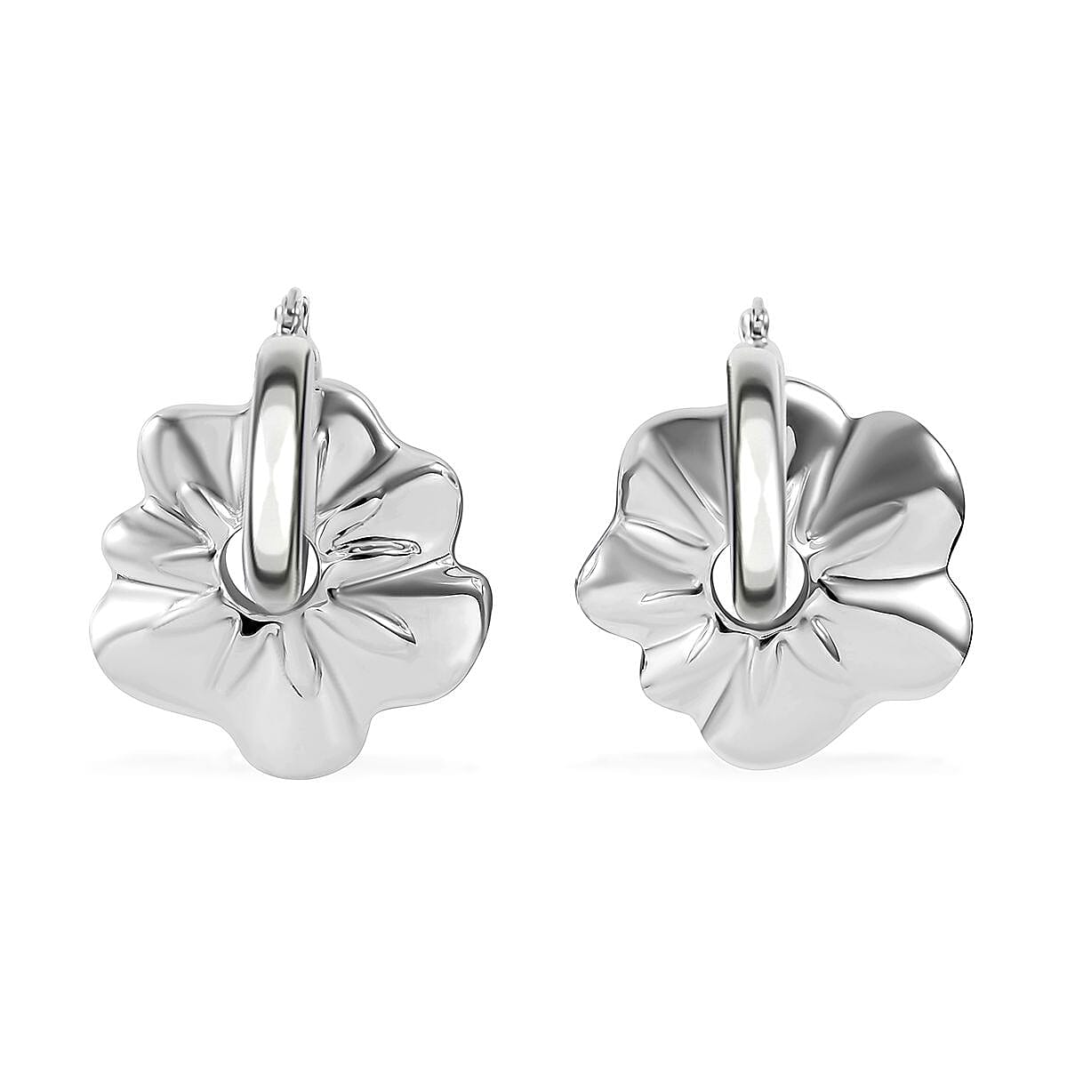 Sterling Silver Floral Earrings 11 Grams