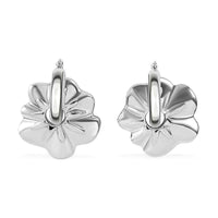 Sterling Silver Floral Earrings 11 Grams
