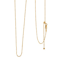 14K Yellow Gold Over Sterling Silver Chain Necklace 24 Inches 2.60 Grams