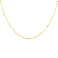 14K Yellow Gold Over Sterling Silver Necklace 24 Inches 3.20 Grams
