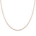 14K Rose Gold Over Sterling Silver Chain Necklace 20 Inches 2.90 Grams - Sticky add to cart bar