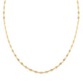 14K YG Over Sterling Silver Necklace 20 Inches 3.30 Grams - Sticky add to cart bar