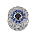 Simulated Multi Color Diamond Charm in Rhodium Over Sterling Silver - Sticky add to cart bar