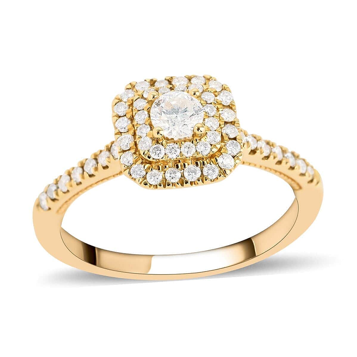 14K Yellow Gold Diamond Ring (Size 9.5) 0.50 ctw