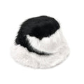 Black Knitted Faux Fur Warm and Comfortable Bucket Hat (56-59 cm Head Circumference) - Sticky add to cart bar
