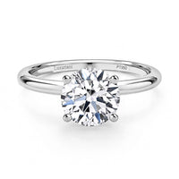 JCK Deals IGI Certified 950 Platinum Luxuriant Lab Grown Diamond (G, VS2) Solitaire Ring (Size 6 ) (4.75 g) 3.00 ctw
