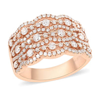 10K Rose Gold G-H VS-SI Luxuriant Lab Grown Diamond Ring 5.85 Grams 1.10 ctw