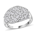 Yellow Diamond (IR) Ring in Rhodium Over Sterling Silver (Size 6.0) 1.00 ctw - Sticky add to cart bar