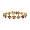 Multi Gemstone Bracelet in 18K Vermeil YG Over Sterling Silver (8.00 In) 16.35 ctw - Sticky add to cart bar