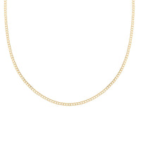 10K Yellow Gold 2mm Cuban Necklace 16 Inches 1.35 Grams