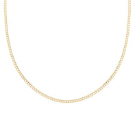 10K Yellow Gold 2mm Cuban Necklace 22 Inches 1.80 Grams
