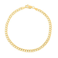 10K Yellow Gold 3.4mm Cuban Bracelet (7.25 In) 1.70 Grams