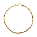 10K Yellow Gold 3mm Rope Bracelet (7.50 In) 1.40 Grams - Sticky add to cart bar