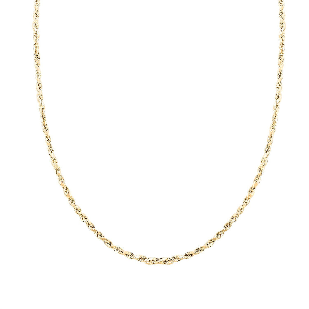 3mm 30 inch 10k gold rope chain