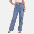TLV Tamsy Light Stripe Rhinestone Stretch Denim Pant with Pockets - Size S-L - Sticky add to cart bar