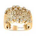 Karis Simulated Diamond Bubbles Ring in 18K YG Plated (Size 10.0) 0.60 ctw - Sticky add to cart bar