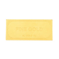 24K Yellow Gold Bar 15x33x0.50 mm 5 Grams