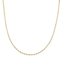 10K Yellow Gold 1.5mm Rope Necklace 20 Inches 1.30 Grams - Sticky add to cart bar