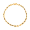 10K Yellow Gold 4mm Rope Bracelet (7.00 In) 2.40 Grams - Sticky add to cart bar