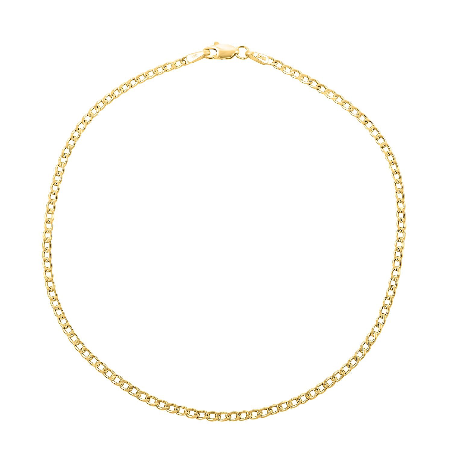 10K Yellow Gold 2mm Cuban Bracelet (10.00 In) 1.30 Grams