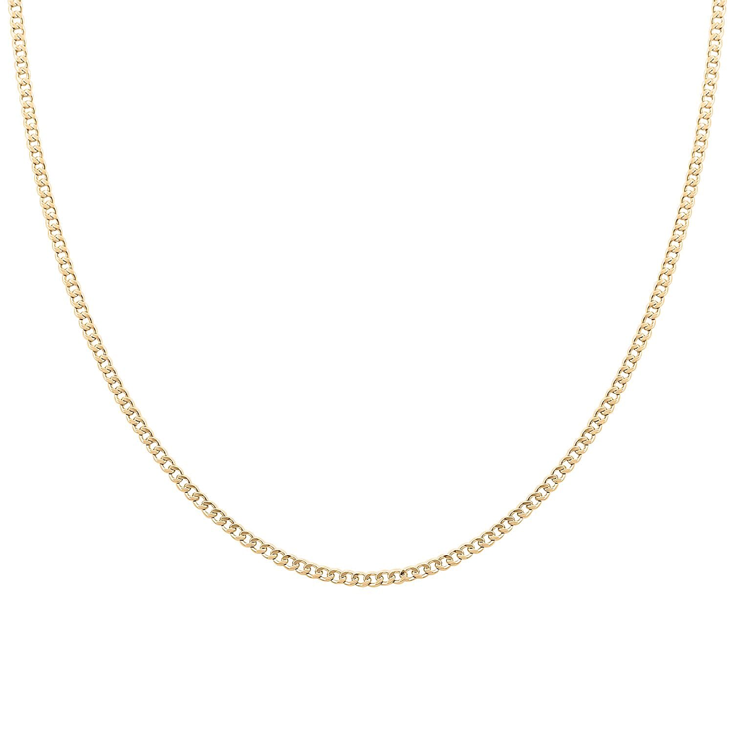 10K Yellow Gold 2mm Cuban Necklace 22 Inches 2.60 Grams