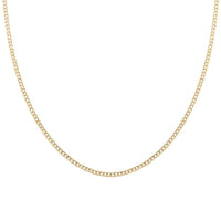 10K Yellow Gold 2mm Cuban Necklace 22 Inches 2.60 Grams