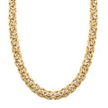 Italian Grande Byzantine Chain Necklace in 10K Yellow Gold 16.90 Grams 20 Inches - Sticky add to cart bar